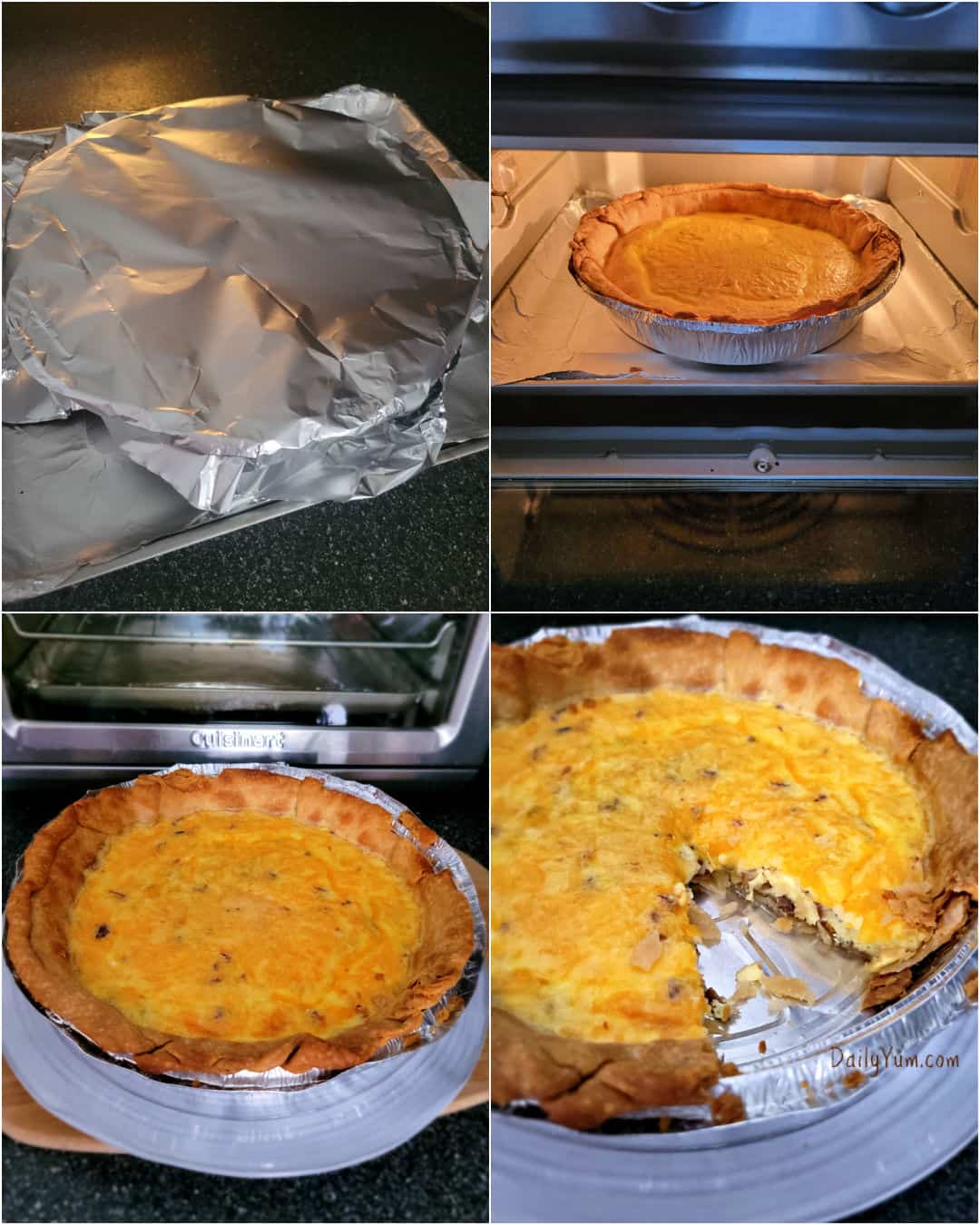 foil covered pie crust