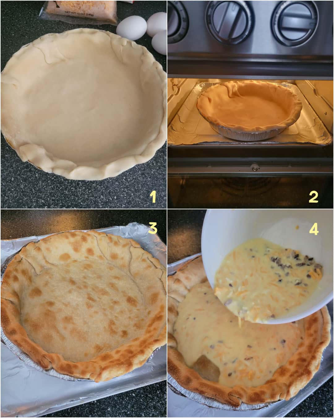 directions how to unroll pie crust for air fryer quiche