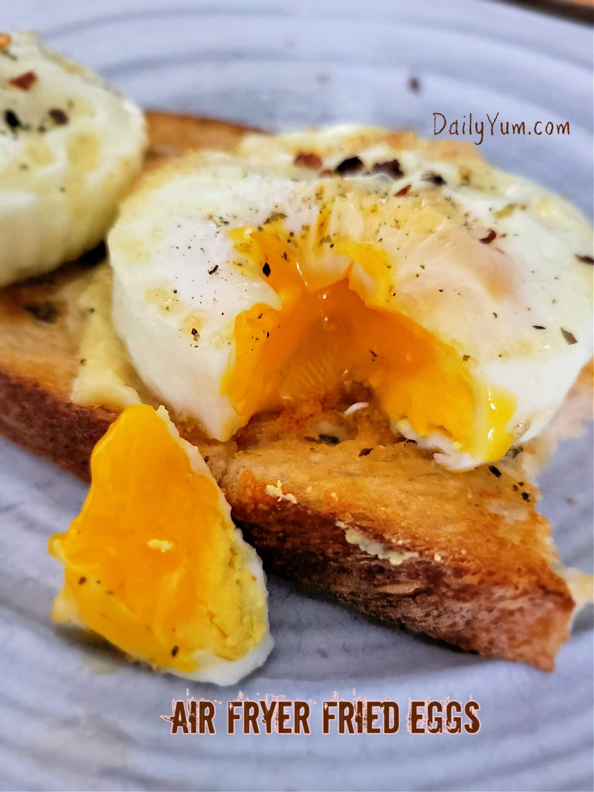 beautiful golden fried egg