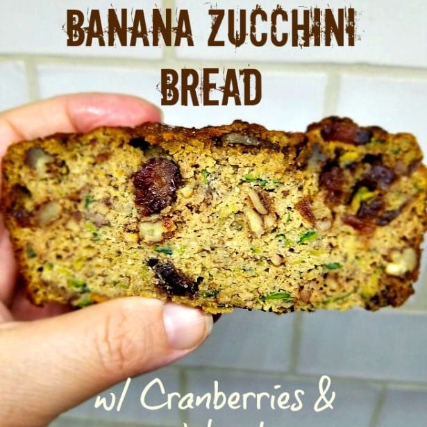 Banana Zucchini Bread with Walnuts