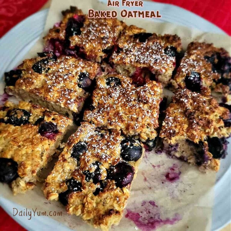 Air Fryer Baked Oatmeal