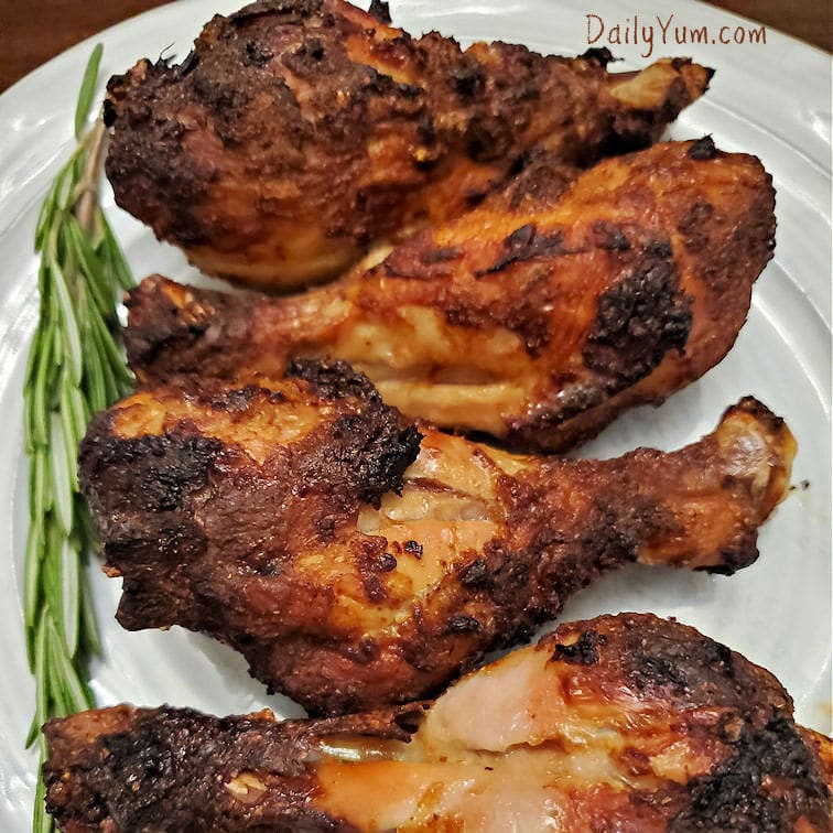 crispy chicken drumsticks with masala spice