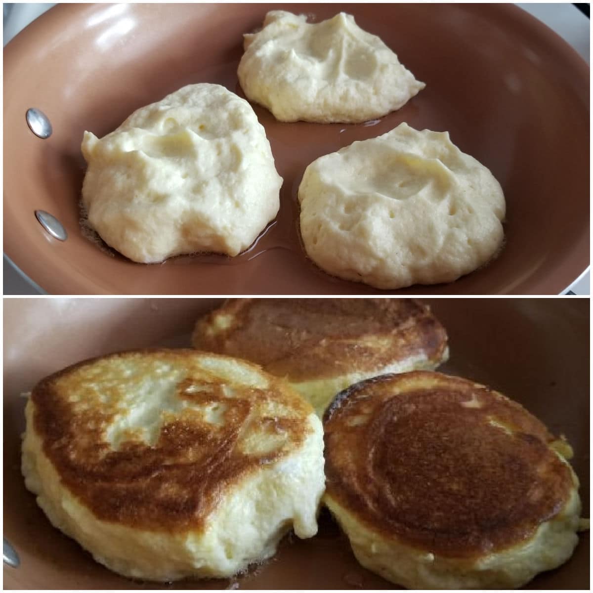 1-inch fluffy pancakes