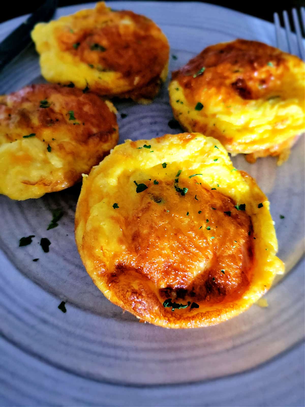 golden brown egg bites from air fryer