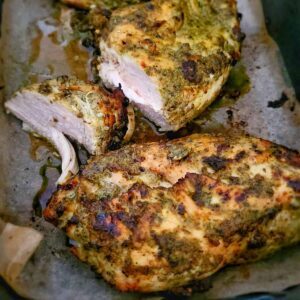 pesto chicken in air fryer