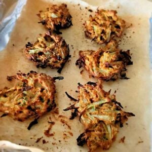golden and crispy onion fritters straight from the air fryer