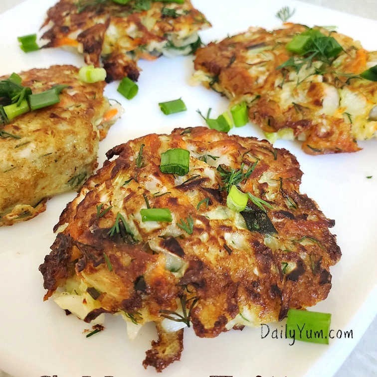 Easy Cabbage Fritters Recipe (Cabbage Pancakes)